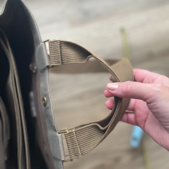 FEED brand Canvas Work Bag/Tote - Army Green $80 - Picture 9 of 14